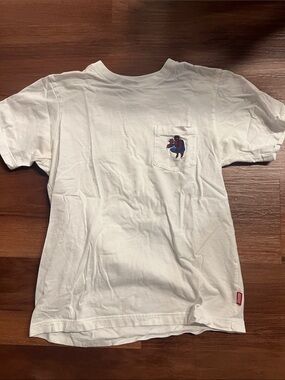 Uniqlo White Short-Sleeve Pocket Tee with Spider-Man Embroidered Graphic